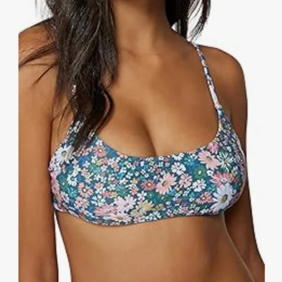 O'NEILL Women's Surfside Bralette Bikini Eliza Ditsy  / SLATE "TOP ONLY" NEW - Picture 5 of 10
